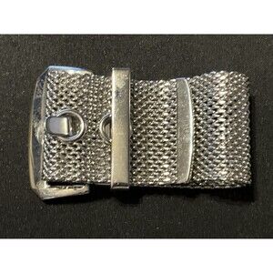 Stainless Steel Mesh Belt Buckle Style Milnese Bracelet 6.25-6.75